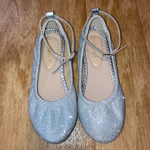 Girls Glittery Ballerina Flats- Dream Pairs size 1